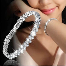 Load image into Gallery viewer, Women&#39;s Silver Rhinestone Fashion Bracelet