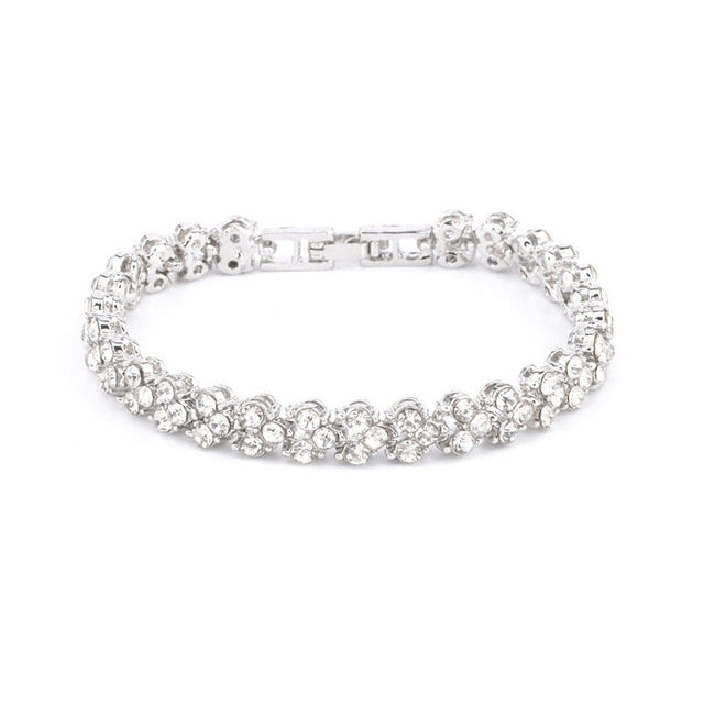 Women's Silver Rhinestone Fashion Bracelet