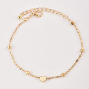 Women's Gold 4 Piece Foot Anklet