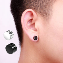 Load image into Gallery viewer, Round Magnet Stainless Steel Earrings