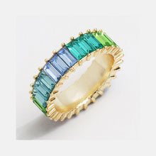 Load image into Gallery viewer, Sterling Silver Gold Line Ring