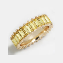 Load image into Gallery viewer, Sterling Silver Gold Line Ring