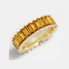 Load image into Gallery viewer, Sterling Silver Gold Line Ring