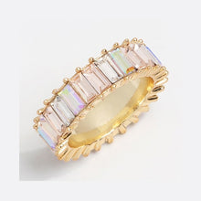 Load image into Gallery viewer, Sterling Silver Gold Line Ring