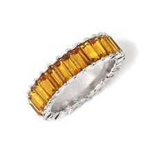 Load image into Gallery viewer, Sterling Silver Gold Line Ring