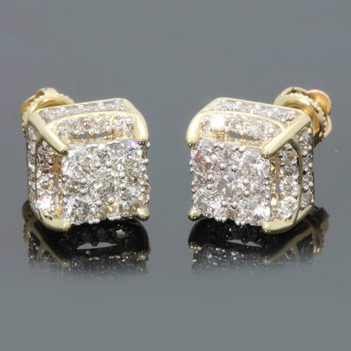 Men's Luxury Rhinestone Stud Earrings