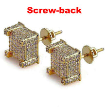 Load image into Gallery viewer, Men&#39;s Luxury Rhinestone Stud Earrings