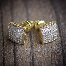 Load image into Gallery viewer, Men&#39;s Luxury Rhinestone Stud Earrings