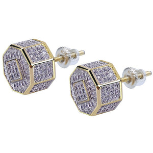 Men's Luxury Rhinestone Stud Earrings