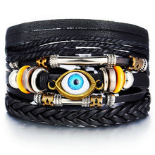 Load image into Gallery viewer, Men&#39;s Multi-Layer Leather Bracelet