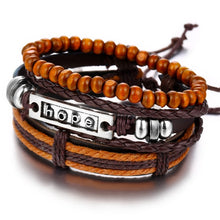 Load image into Gallery viewer, Men&#39;s Multi-Layer Leather Bracelet