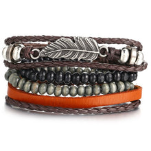 Load image into Gallery viewer, Men&#39;s Multi-Layer Leather Bracelet