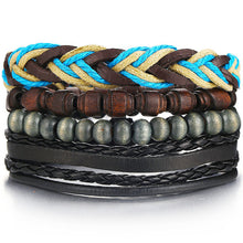 Load image into Gallery viewer, Men&#39;s Multi-Layer Leather Bracelet