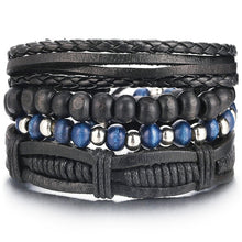 Load image into Gallery viewer, Men&#39;s Multi-Layer Leather Bracelet