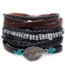 Load image into Gallery viewer, Men&#39;s Multi-Layer Leather Bracelet