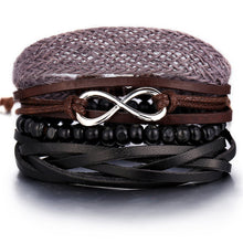 Load image into Gallery viewer, Men&#39;s Multi-Layer Leather Bracelet