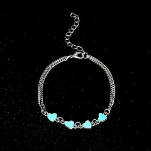 Women's Blue Star Light Up Anklet