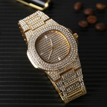 Load image into Gallery viewer, Men&#39;s Luxury Diamond Watch With Necklace