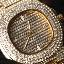 Load image into Gallery viewer, Men&#39;s Luxury Diamond Watch With Necklace