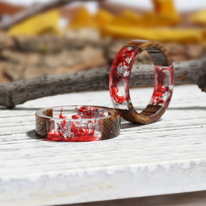 Handmade Wood Resin Ring