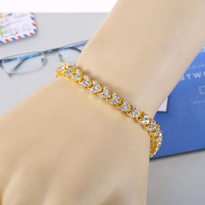 Women's Silver Rhinestone Fashion Bracelet