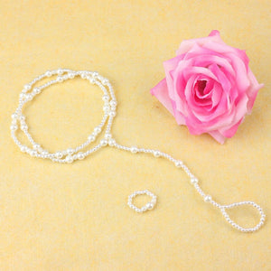 Women's Pearl Set Foot Anklet