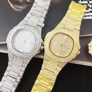 Diamond Quartz Stainless Steel Watch