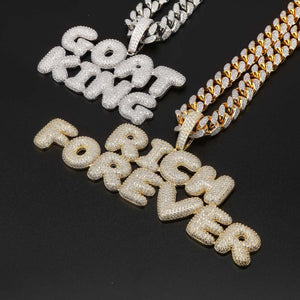 Custom Bubble Letter Name Chain