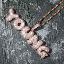 Load image into Gallery viewer, Custom Bubble Letter Name Chain