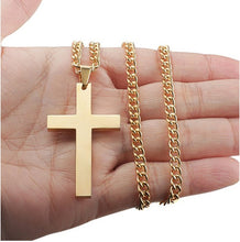 Load image into Gallery viewer, Men&#39;s Stainless Steel Cross Chain