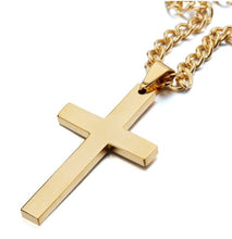 Load image into Gallery viewer, Men&#39;s Stainless Steel Cross Chain