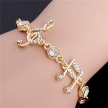 Load image into Gallery viewer, Women&#39;s Musical Notes  Gold Bracelet