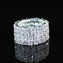 Load image into Gallery viewer, Women&#39;s Multi Row Sterling SIlver Ring