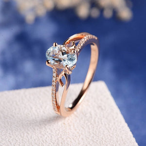 Women's Trendy Crystal Engagement Ring