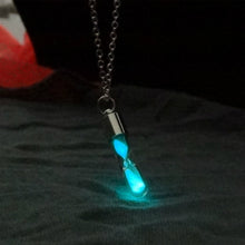 Load image into Gallery viewer, Glow In The Dark Hourglass Necklace