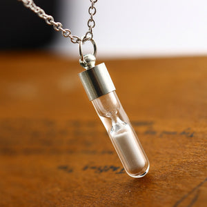 Glow In The Dark Hourglass Necklace