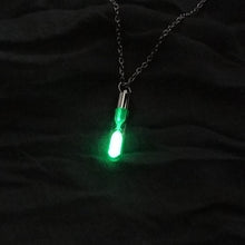 Load image into Gallery viewer, Glow In The Dark Hourglass Necklace