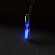 Load image into Gallery viewer, Glow In The Dark Hourglass Necklace