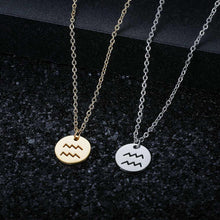 Load image into Gallery viewer, Women&#39;s Stainless Steel Zodiac Pendant Necklace