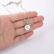 Load image into Gallery viewer, Women&#39;s Stainless Steel Zodiac Pendant Necklace