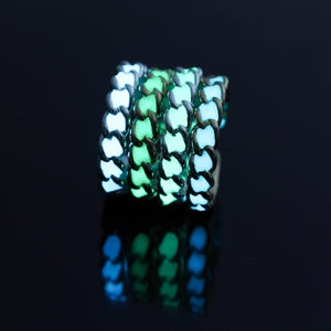 Adjustable Heart Shape Glow In The Dark Ring