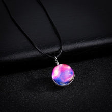 Load image into Gallery viewer, Handmade Glowing Galaxy Ball Necklace