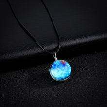 Load image into Gallery viewer, Handmade Glowing Galaxy Ball Necklace