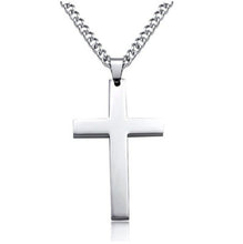 Load image into Gallery viewer, Men&#39;s Stainless Steel Cross Chain