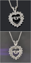 Load image into Gallery viewer, Trendy &quot;Mom&quot; Crystal Heart Necklace