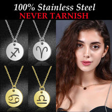 Load image into Gallery viewer, Women&#39;s Stainless Steel Zodiac Pendant Necklace