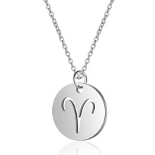 Load image into Gallery viewer, Women&#39;s Stainless Steel Zodiac Pendant Necklace