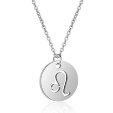 Load image into Gallery viewer, Women&#39;s Stainless Steel Zodiac Pendant Necklace