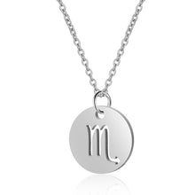 Load image into Gallery viewer, Women&#39;s Stainless Steel Zodiac Pendant Necklace