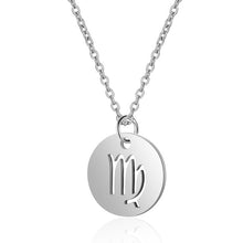 Load image into Gallery viewer, Women&#39;s Stainless Steel Zodiac Pendant Necklace